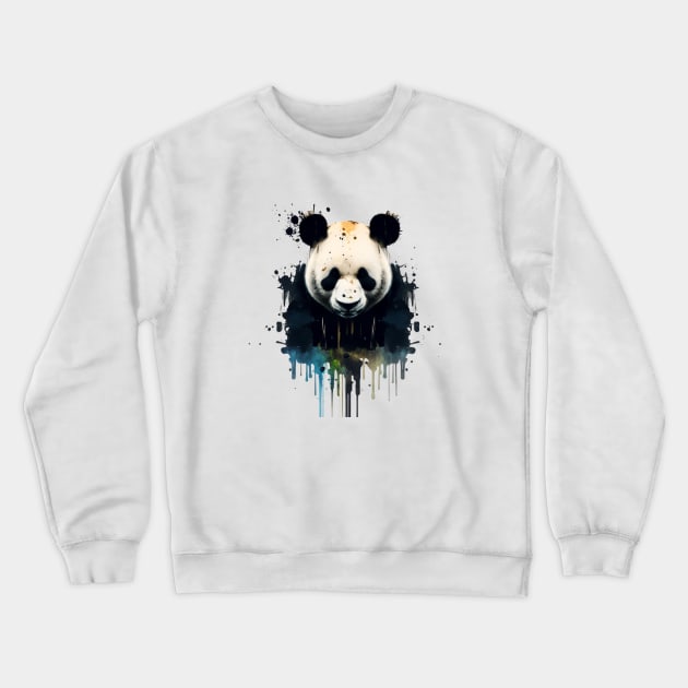 panda dripping Crewneck Sweatshirt by myepicass